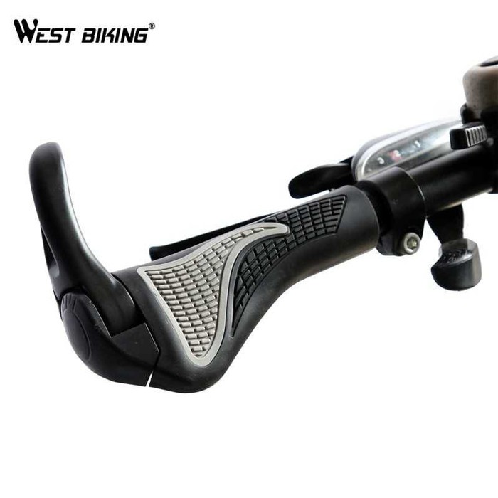 Gagang Sepeda Rubber Ergonomic Grip MTB Handlebar -AU13