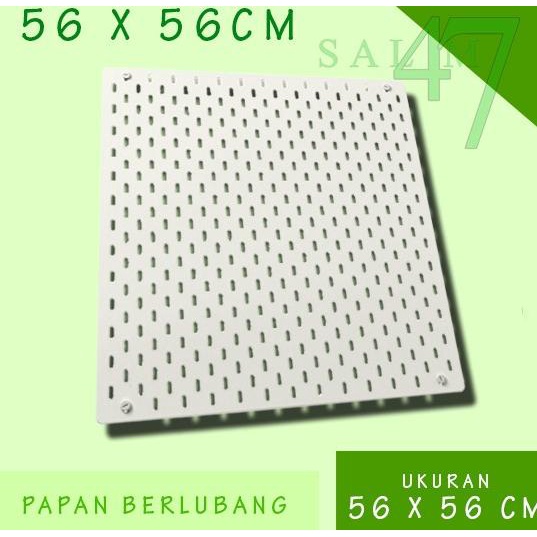 

PAPAN PEGBOARD 56x56cm / Organizer wall / papan dinding berlubang