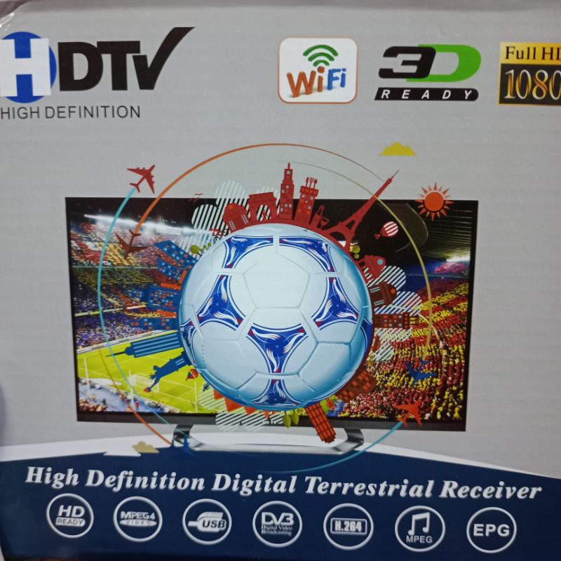 Set Top Box DVBT-2 STB Antena TV Digital Gambar bening suara jernih