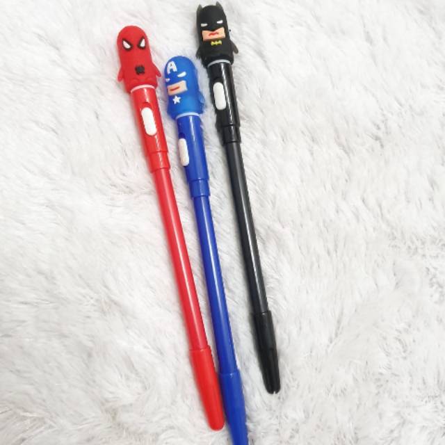 

Pulpen Gel Superhero Lampu