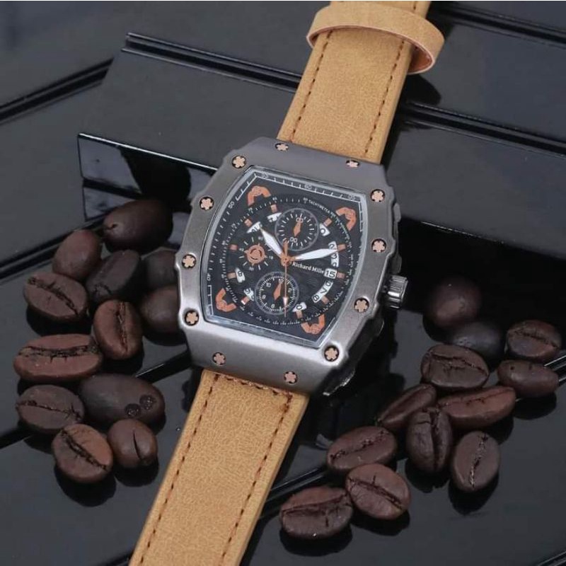 TERBARU JAM TANGAN PRIA RM KULIT DM 4,5CM
