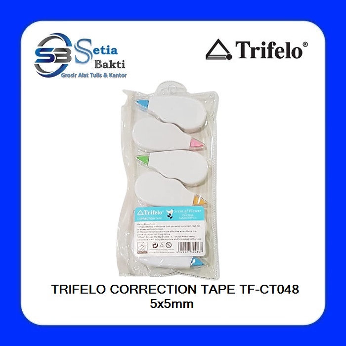 

Promo Bulan Ini Correction Tape Trifelo / Pita Koreksi Ct 048 5M X 5Mm ( 6 Pcs ) Bergaransi
