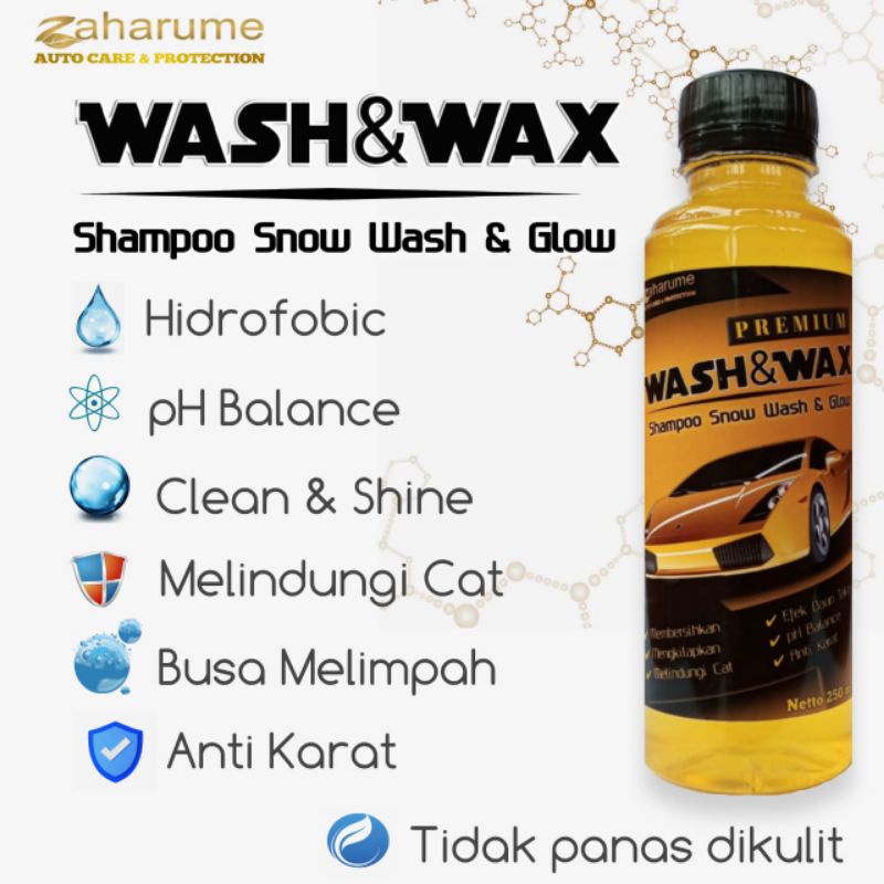 Zaharume Shampoo Mobil | Snow Wash &amp; Wax Shampo mobil dan motor