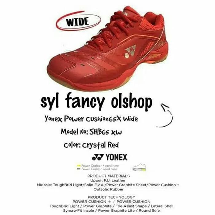 sepatu yonex SHB 65Z Red wide kento momota japan badminton shoes