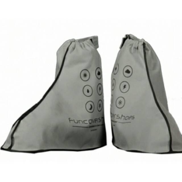 Cover Shoes New FUNCOVER SILVER / ABU-ABU, Jas Hujan Sepatu