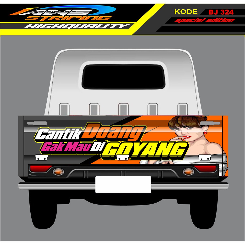 STIKER GRANMAX PICK UP / STICKER BAK BELAKANG MOBIL GRANMAX / STICKER DECAL GRANMAX