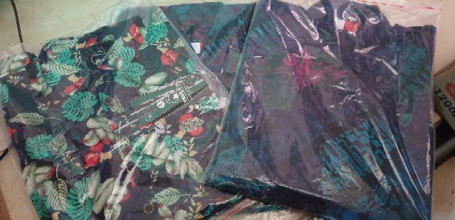 Bswart Batik Hrb026 Kenongo Hem Pendek Padi Pekalongan M L Xl Batik Pria Murah Modern Grosir Batik