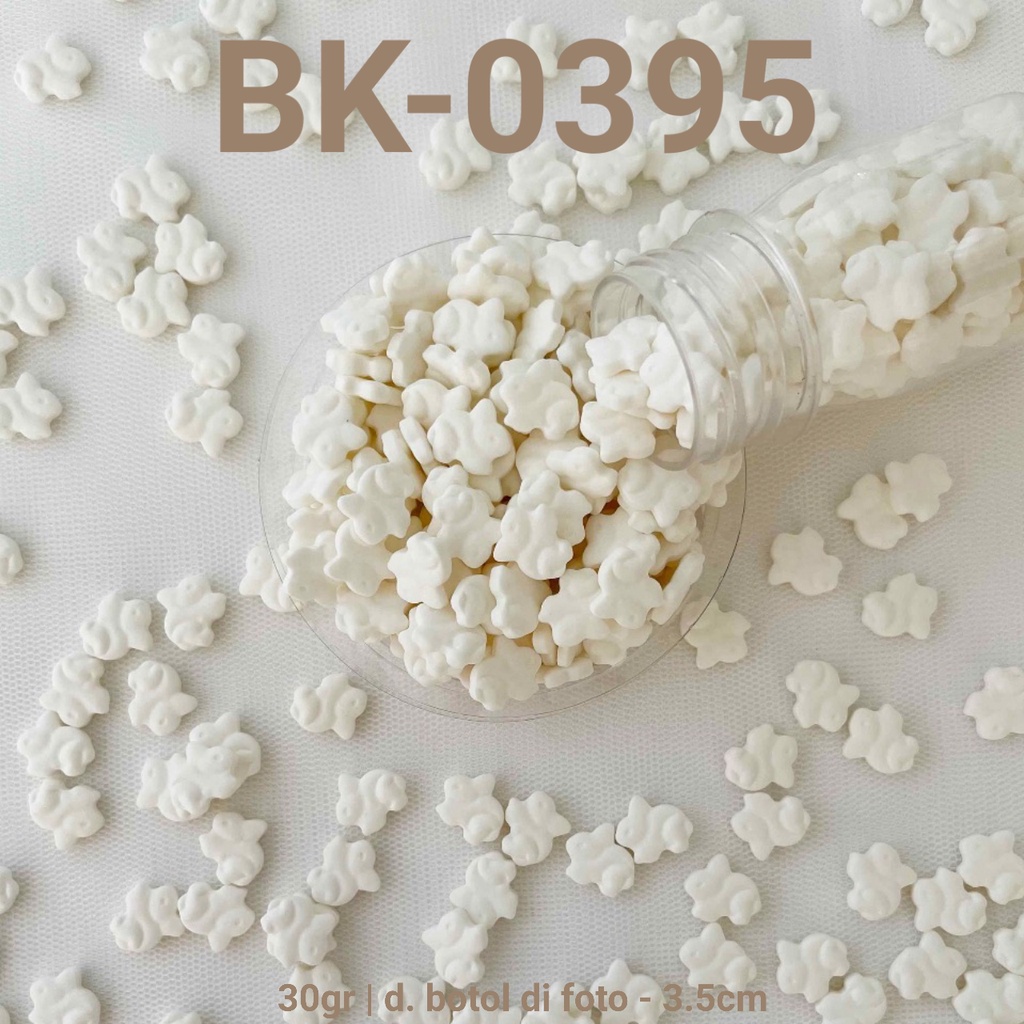 

BK-0395 Sprinkles springkel trimit 30gr bunny kelinci rabbit putih yamama baking grosir murah sprinkles cake dekorasi mutiara trimit decoration story sprinklestory sprinklesstory sprinkle story yamama baking