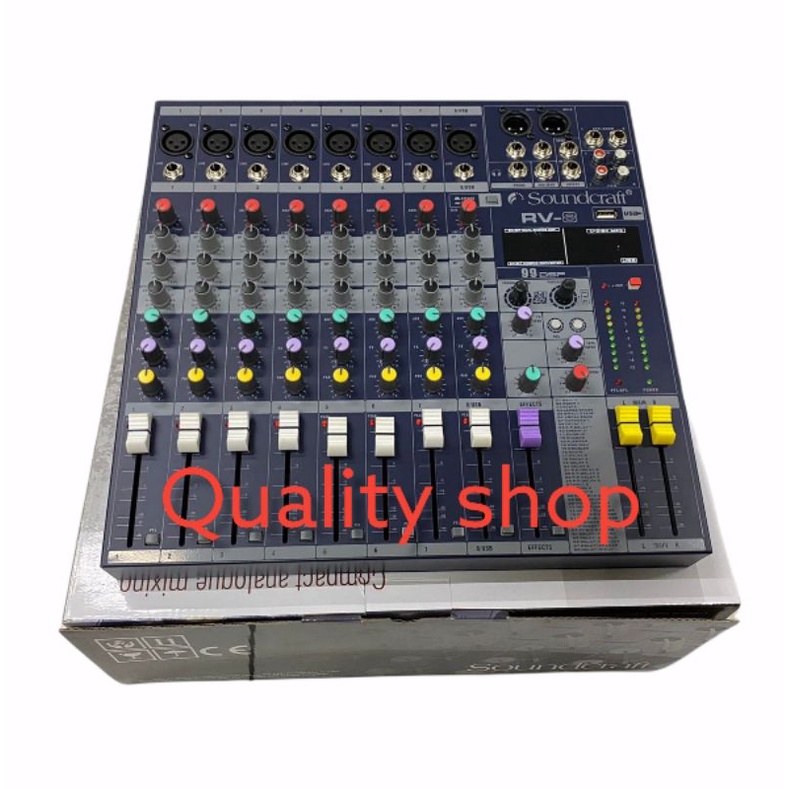 MIXER SOUNDCRAFT RV8/RV 8 8CH USB MIXER AUDIO