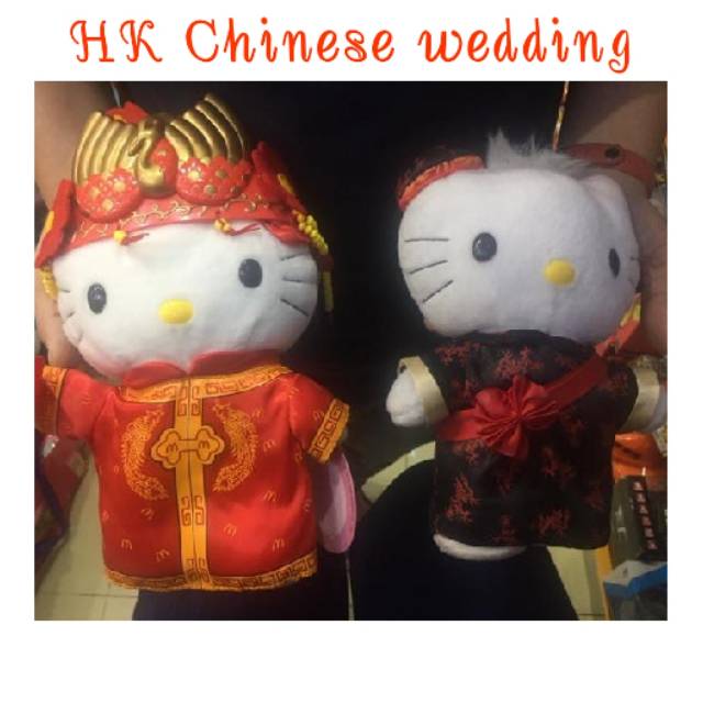boneka Hello kitty chinese wedding