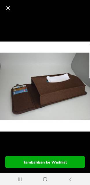 TISSUE BOX ORGANIZER SUNVISOR KOTAK PENYIMPANAN  TISSUE MOBIL TAS755