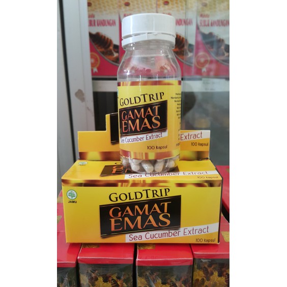 Gamat Gold Trip Isi 100 Kapsul | Kapsul Gamat Emas ( Jelly Gamat Gold G QNC )