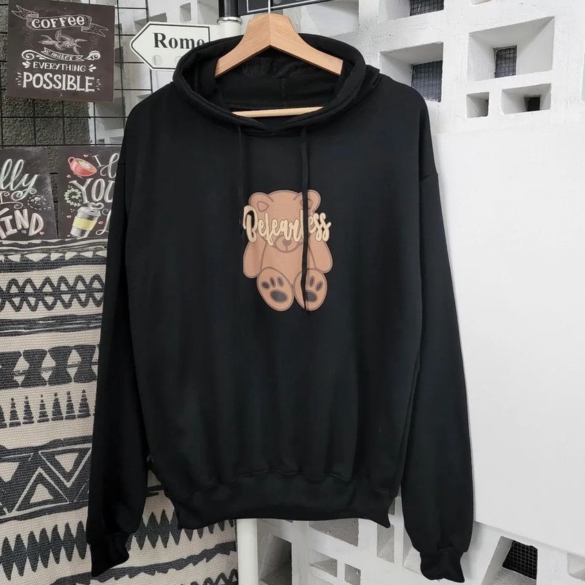 Hoodie Trendy Wanita Pria Bevearles Teddy Bahan Pleece Gaya Korea