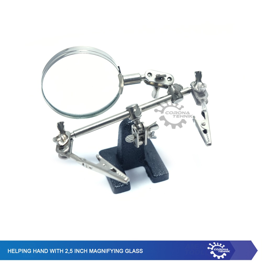 Helping Hands with 2.5 Inch  Magnifying Glass