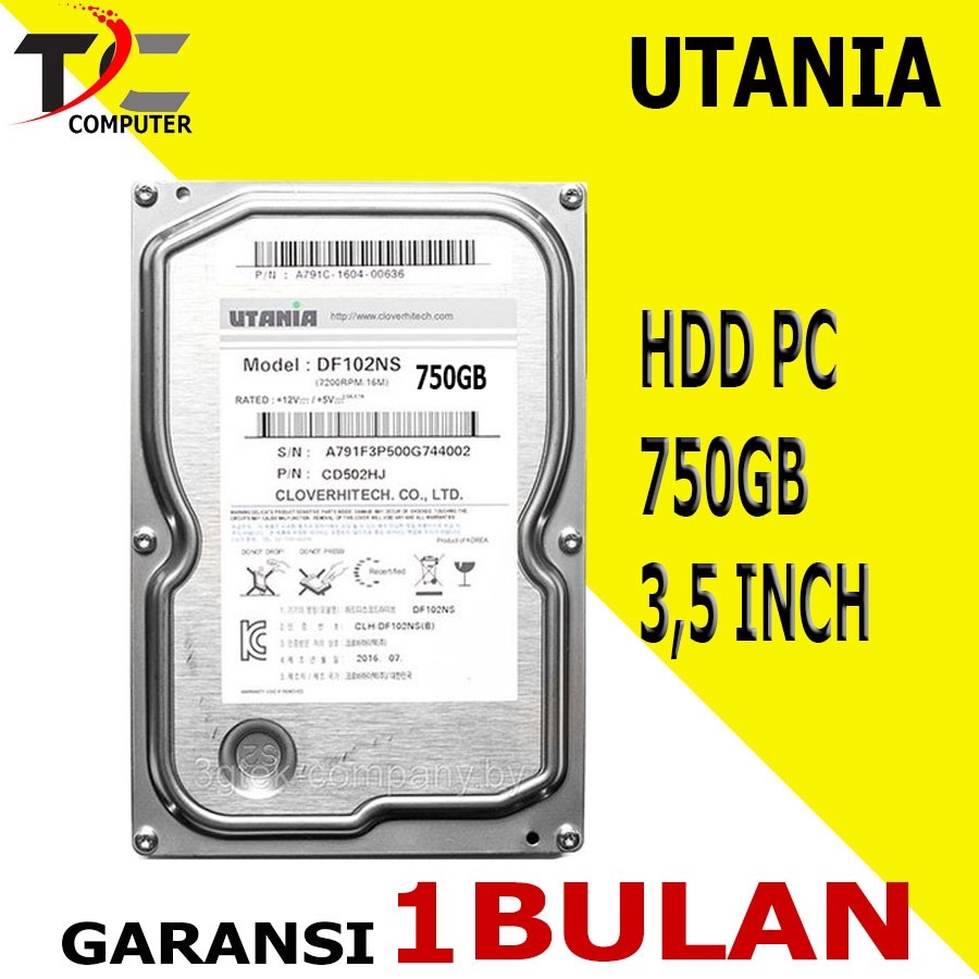 Hardisk Internal PC 750Gb sata Utania