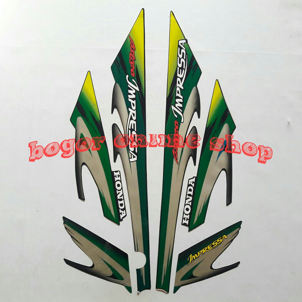 stiker motor astrea impressa 2000 hijau