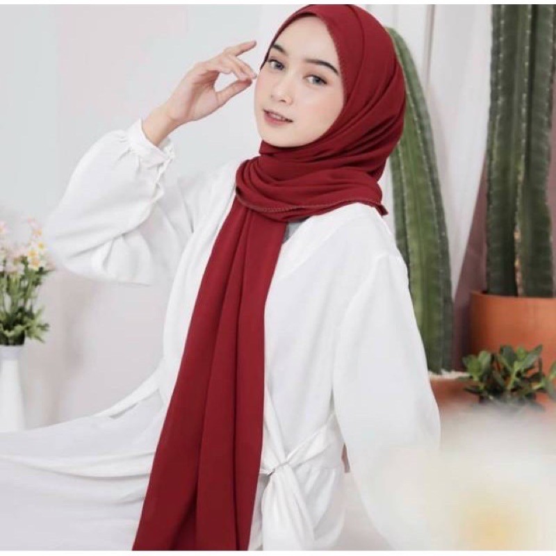 Pashmina Crochet Rajut Ceruty Babydoll / Pashmina Crochet