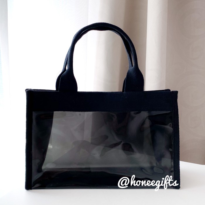 Terlaris Tas tote wanita mika hitam marhen hampers goodie bag exclusive mewah - tanpa tali, Regular