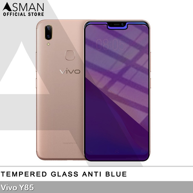 Tempered Glass Blue Light Full Lem VIVO Y85 Anti Radiasi Screen Protector