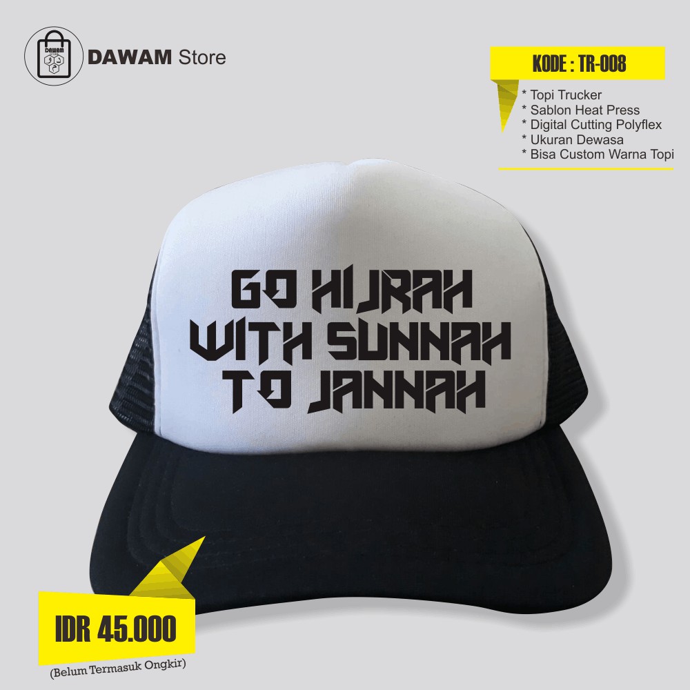 Topi Trucker Islami Hijrah Squad Shopee Indonesia