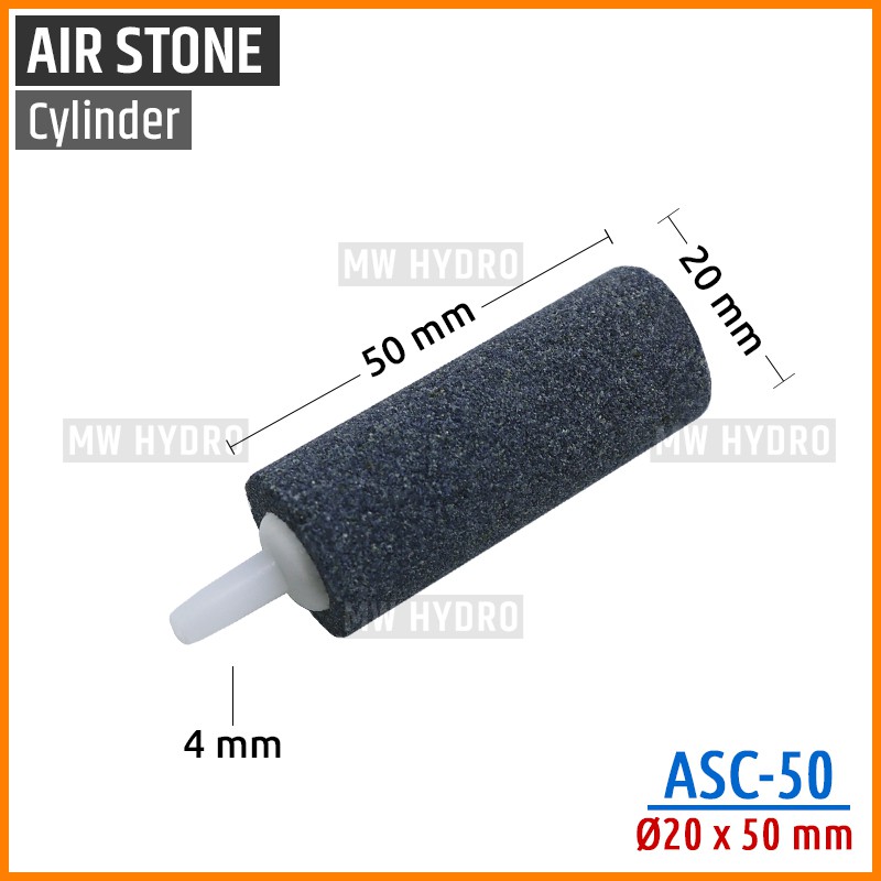 Air Stone Cylinder, 20x50 mm - Airstone / Batu Aerator Silinder