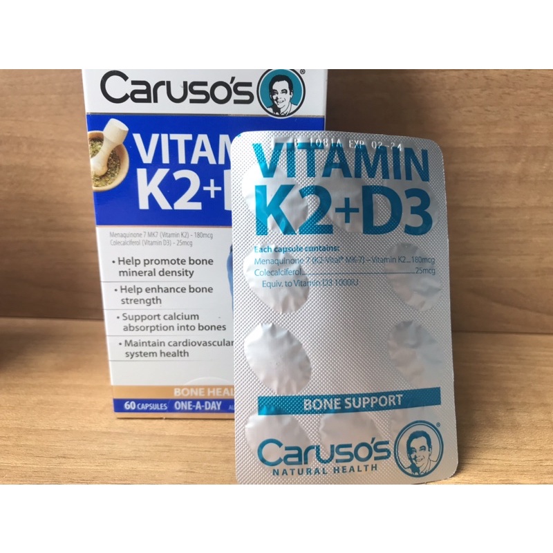 Jual Carusos Vitamin K2 + D3 60 Capsules | Shopee Indonesia