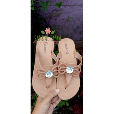 Sandal Wanita Jepit Wedges Jelly Import Original Balance 818  Karet Permata Cewek Korea Terbaru Tinggi 3cm