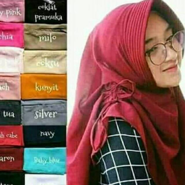 Jilbab hijab serut kanan kiri