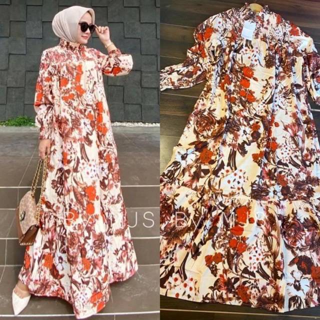 Maxi dress Zulfania smock Import