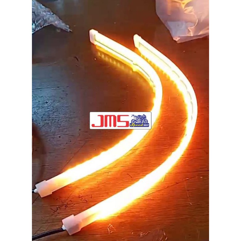 lampu alis led biru merah putih ice blue plus lampu sen running universal nmax pcx aerox beat Vario