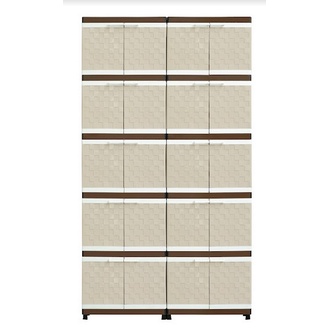 Lemari Pakaian / Lemari Plastik Susun / Rak TV Club Minimalis Serbaguna Susun Justin Twin Mini Club 