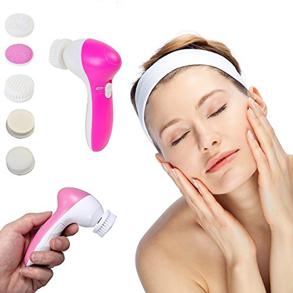 Facial Massager 5in1 / Alat Facial Wajah / Alat Facial Muka /  Alat Pembersih Wajah 5in1 / Alat Perawatan Wajah