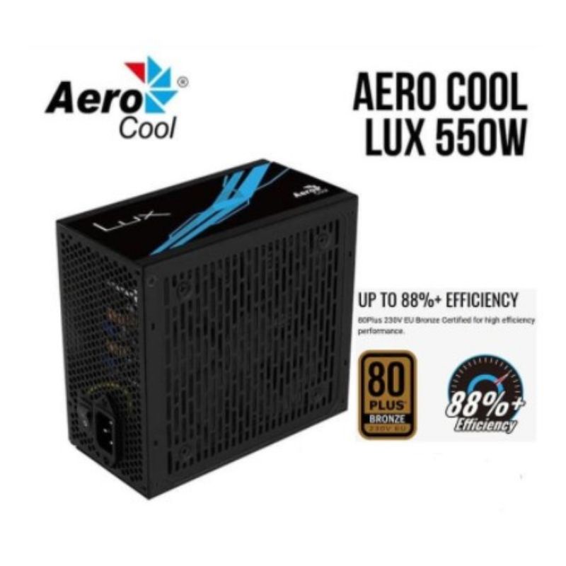 Aerocool LUX 550W PSU PowerSupply 80+ BRONZE