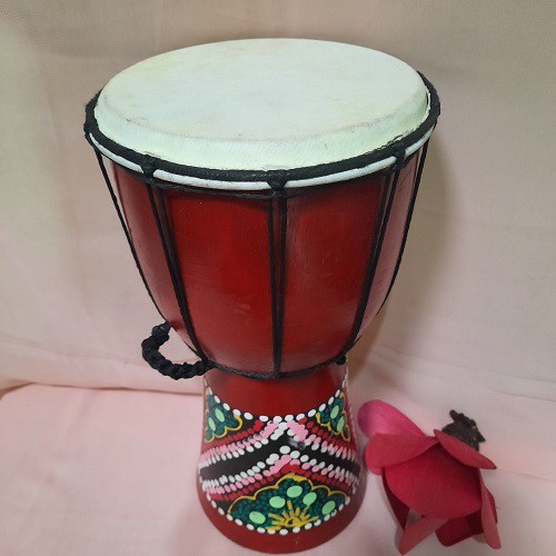 Kendang Djembe Gendang Jimbe Ukuran Besar Tinggi 40 cm Alat Musik Tradisional