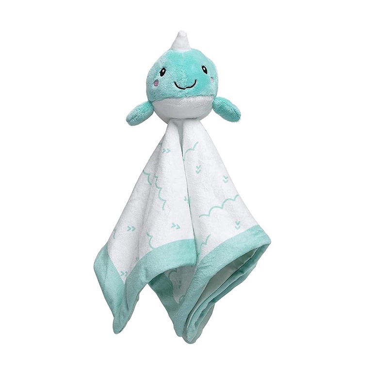 Bubble Comforter - Tusky the Narwhal / Flash the Fox - Comfort Little Blankie Baby Selimut Kecil Ana