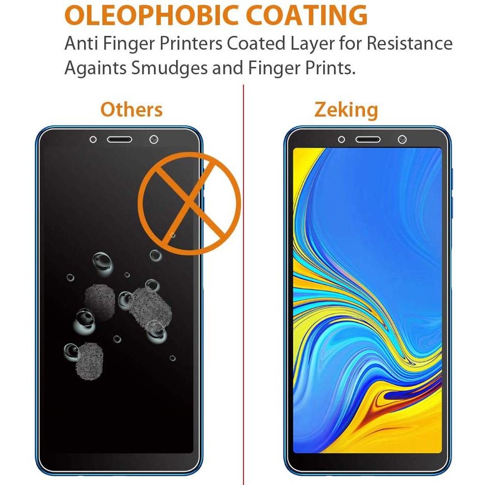 Anti Gores Kaca Temper Glass Full Samsung A7 2018  kualitas terjamin