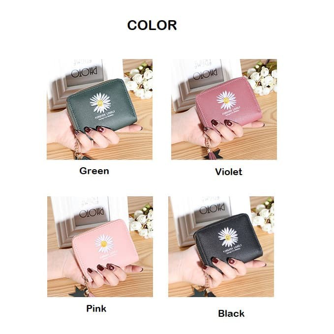 DOMPET WANITA MINI KARTU LIPAT KECIL CEWEK FASHION KOREA WALLET SIMPLE KULIT IMPORT MURAH COD GF604