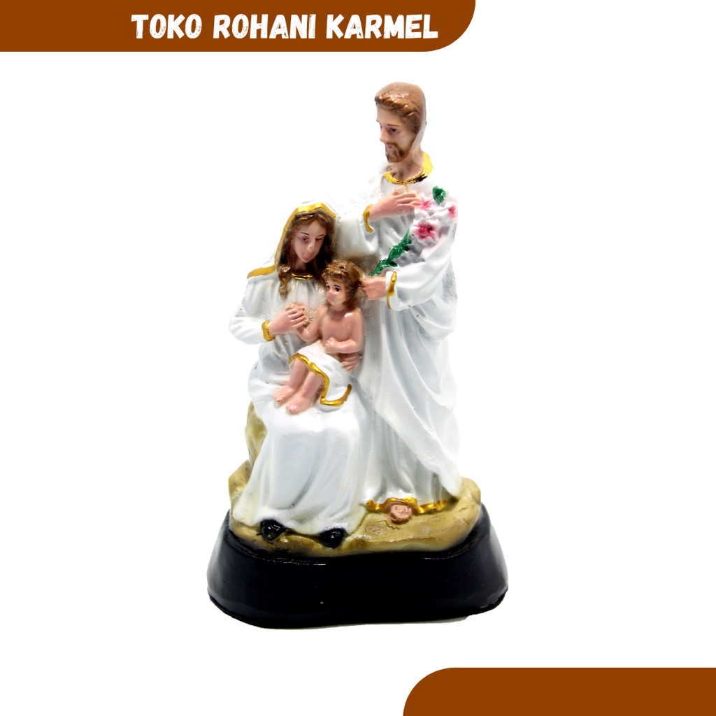 Murah PATUNG KELUARGA KUDUS 15 CM / PATUNG YESUS MARIA YOSEP / PATUNG BAYI YESUS Diskon Promo