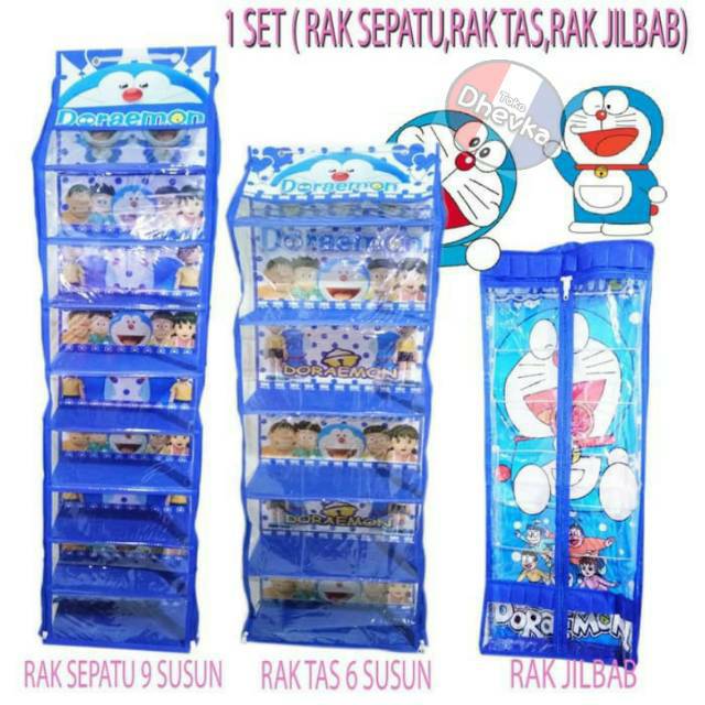 1 Set Rak Tas + Rak Sepatu + Rak Jilbab