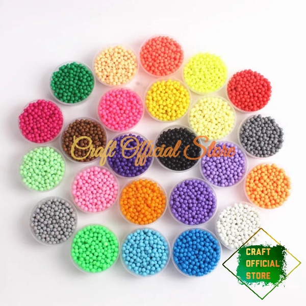 [ 20gr ] Mote Susu Bulat Manik Manik Bulat Pastel 4/6/8mm Bahan Kerajinan