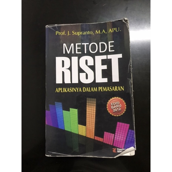 

Buku metode riset aplikasi dalam pemasaran prof j supranto edisi 2012