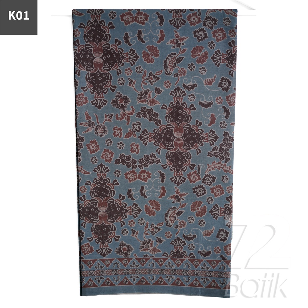 KAIN BATIK PREMIUM Bahan Katun Motif Kembang Kincir Warna Merah Bata Maron 722505 Cap 72 Jarik Jarit Samping Kebat Panjang Batik Katun Modern Premium Bahan Seragam Batik Pernikahan Kantor Keluarga Murah Kamen Jadi Batik Bali Lembaran