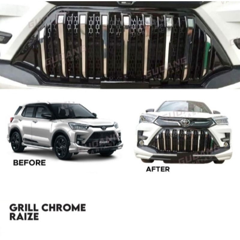 Grill RAIZE model Apollo terbaru