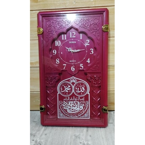 jam Robin/jam dinding/jam ukir arab/jam