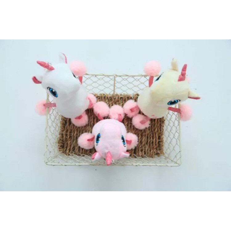 BONEKA GANTUNGAN KUDA UNICORN FLUFFY KEYCHAIN