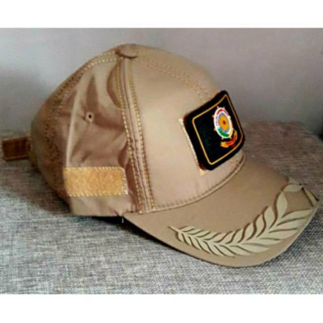 TOPI SATPOL PP - TOPI SATPOL PP PAMEN - TOPI SATPOL PP PAMEN VELCRO TAN