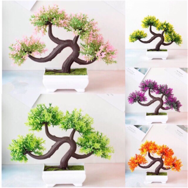 NFS350 Bunga plastik / Pajangan bunga Artifisial / modif 4 bola/ Vas Petak