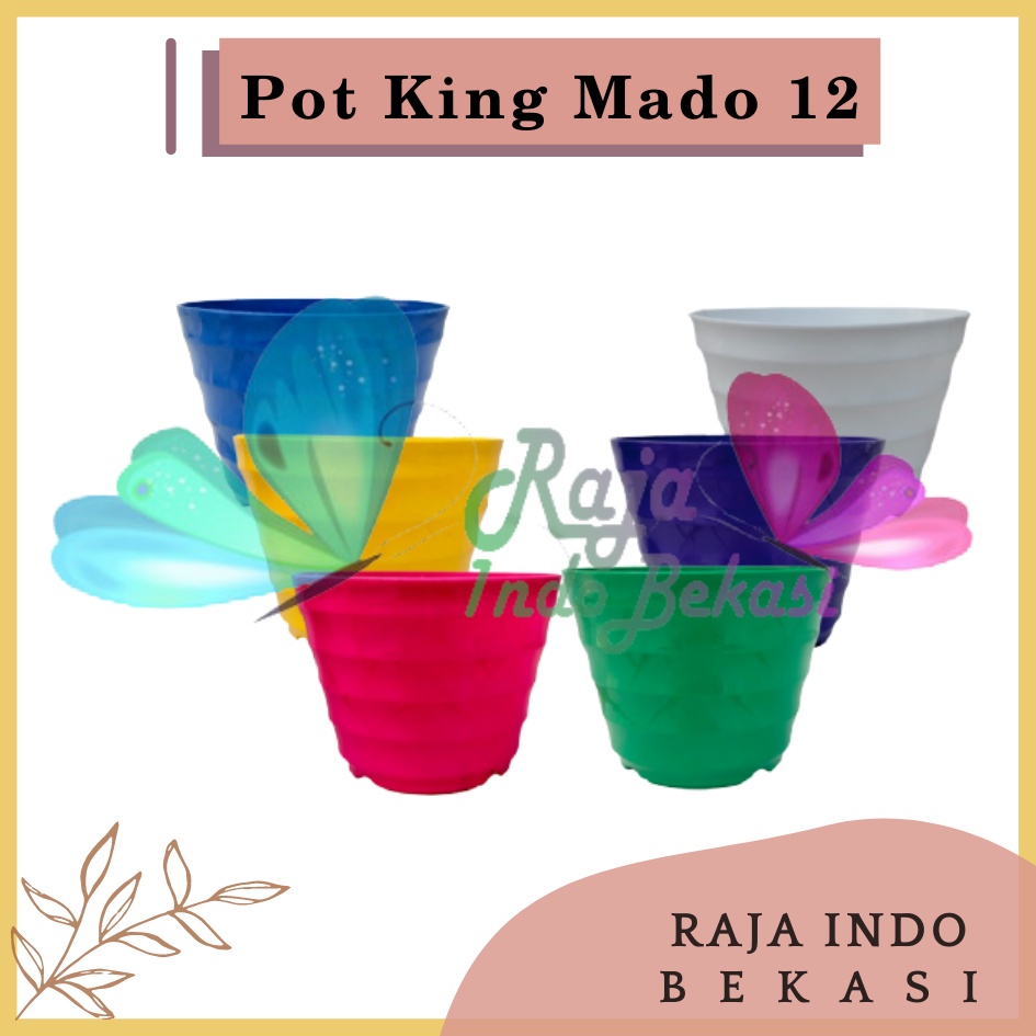 Pot King Mado 12 Putih Warna Warni By Garden Of Love Pot Plastik Kaktus Mini Murah Lucu Mirip Pot Tawon 12