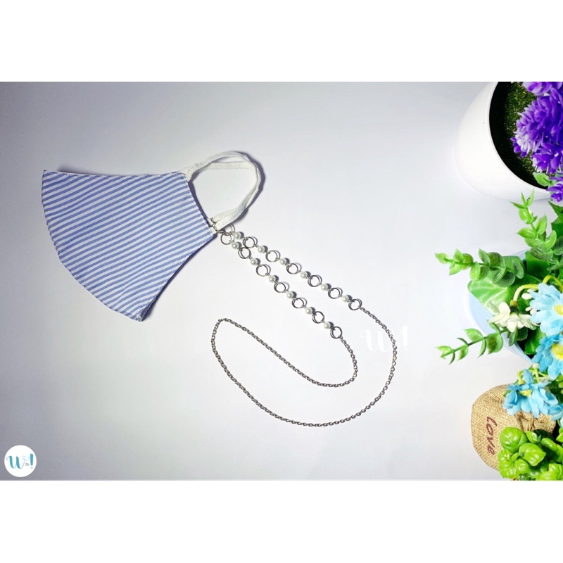 Kalung Masker Mutiara-Citrine