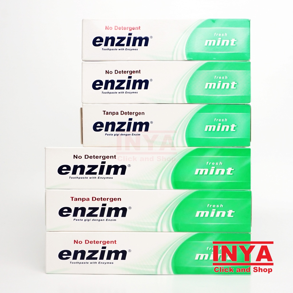 ENZIM FRESH MINT NO DETERGENT TOOTHPASTE 124gr - Pasta Gigi - Odol